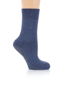 Falke Homepads huissokken met anti-slip - Donkerblauw