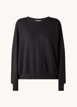 Hunkemöller Lounge sweater met 3D print - Zwart