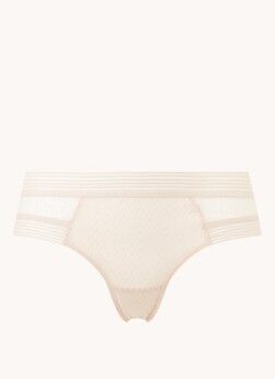 Passionata Shorty van mesh met structuur - Beige