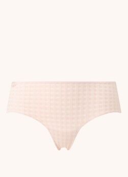 Marie Jo Avero shorty met ruitprint - Lichtroze