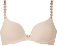 Marie Jo Tom mousse bh met broderie applicatie - Beige