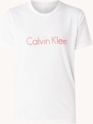 Calvin Klein Pyjamatop met logo - Wit