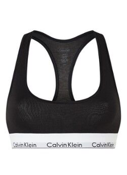 Calvin Klein Modern Cotton bralette met logoband - Zwart