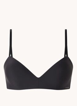 Calvin Klein Seductive Comfort beugelloze demi bh - Zwart