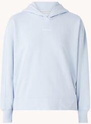 Calvin Klein Hoodie met logo - Lichtblauw