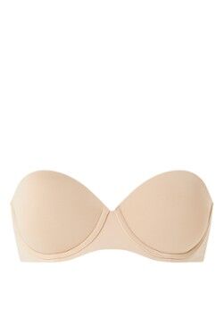 Calvin Klein Voorgevormde strapless push-up bh - Beige