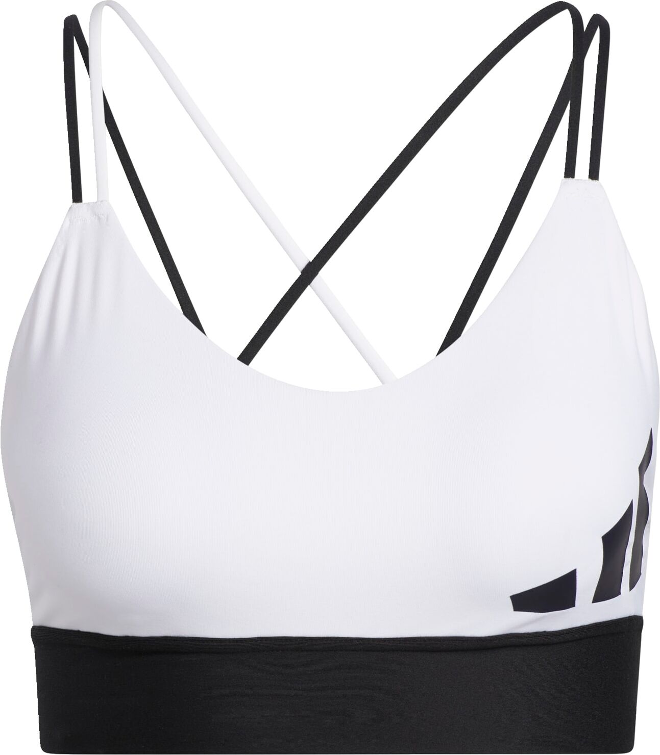 adidas All Me Light-Support Sport Beha Wit Zwart - XS