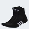 adidas Performance Gevoerde Mid-Cut Sokken 3 Paar Black / Black / Black 28-30,31-33,34-36,37-39,40-42,43-45,46-48 Unisex