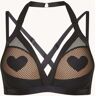 Marlies Dekkers Heartbraker push-up bh met overlay van mesh - Zwart