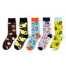 Smiling Socks Fruit and Pizza Sokken - 5 Paar - One size fits all