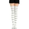 CBLdF Stockings Socks Long Tube Ladies Striped Over-Knee Thigh Socks Thigh High Stockings Knee High-17-One Size-3Pc