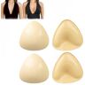 ENVGSOMP Snowy Sticky Bra Inserts, Snowy Double Sided Sticky Bra Inserts, Snowy Care Bra Inserts, Waterproof Silicone Self Adhesive Bra Pad Insert (one size,B*2)