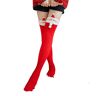 CALCET Fluffy socks Winter Sleeping Socks, Coral Velvet Socks, Over-The-Knee Socks, Striped Long Socks For Women 3 Pairs-X-35-41