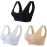 REPWEY Kendally Bras,Kendally Comfy Corset Bra Front Cross Side Buckle Lace Bras,Wireless Push Up Seamless Bra with Removable PadKendally Bras (S, black)