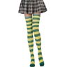 CBLdF Stockings Socks Long Tube Ladies Striped Over-Knee Thigh Socks Thigh High Stockings Knee High-27-One Size-3Pc