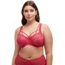 Ulla Popken Wire-Bra, Embroidery, Straps BH, Sorbet Pink, 85C, Sorbet Pink, 85C