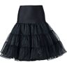 Boolavard ® jaren '50 petticoat vintage retro hoepelrok petticoat onderrok voor bruiloft Bridal petticoat rockabilly jurk in meerdere kleuren, zwart