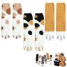 GLSAYZU Cute Cat Claw Socks, Cat Paw Socks Cat Socks Women Fuzzy Socks Cozy Soft Fluffy Cute Animal Slipper Socks (3pair-B,One Size)