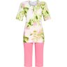 Ringella Pyjama wit met bloemen Wit vrouw 48