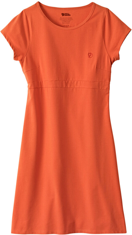 FjÃ¤llrÃ¤ven Dames Jurk High Coast Dress W - oranje-rood - L