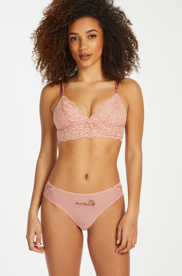 Hunkemöller Brazilian Noelle Roze  - Roze - Size: M