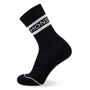 Mons Royale SIGNATURE CREW SOCK  BLACK/WHITE