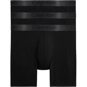 Calvin Boxer Brief 3Pk - Black/Black/Black S