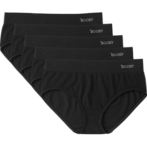 Boody Bambus Truser Medium High Svart 5-pack - 5 Par