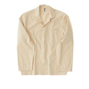 Tekla Poplin - Pyjamas Shirt - Khaki Xtra Small