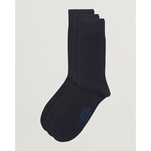 Amanda Christensen 3-Pack True Cotton Socks Dark Navy