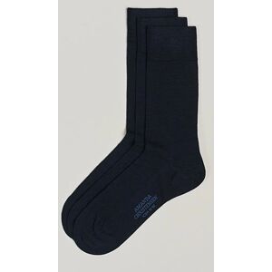 Amanda Christensen 3-Pack Icon Wool/Cotton Socks Dark Navy