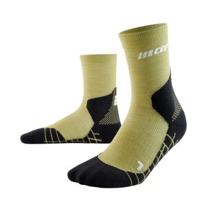 CEP Men's Hiking Light Merino Mid Cut Compression Socks Light Olive 45-48, Light Olive