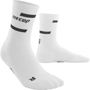 CEP Women's Run Compression Mid Cut Socks 4.0 White 3, White