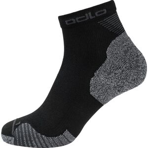 Odlo Ceramicool Running Quarter Socks Black 36-38, Black