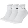 Nike Ankelsokker Demping 3 Pack Hvit M (38-42)