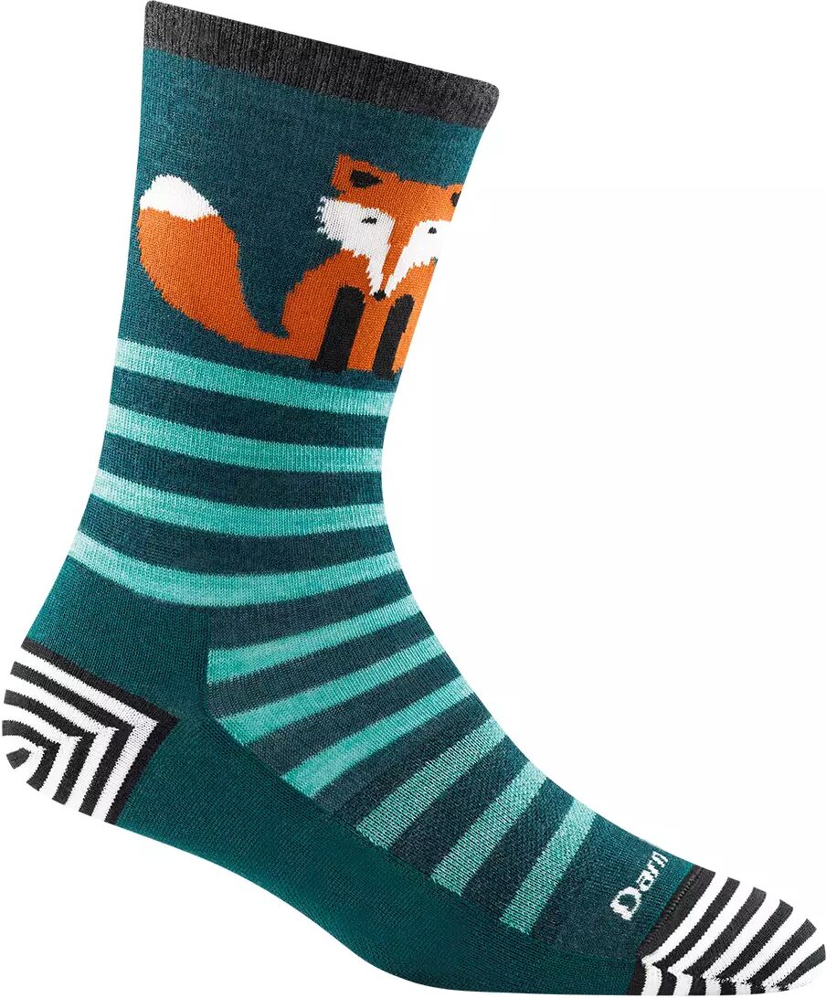 Darn Tough Animal Haus W Crew Lightweight - Sokker - Dark Teal - M