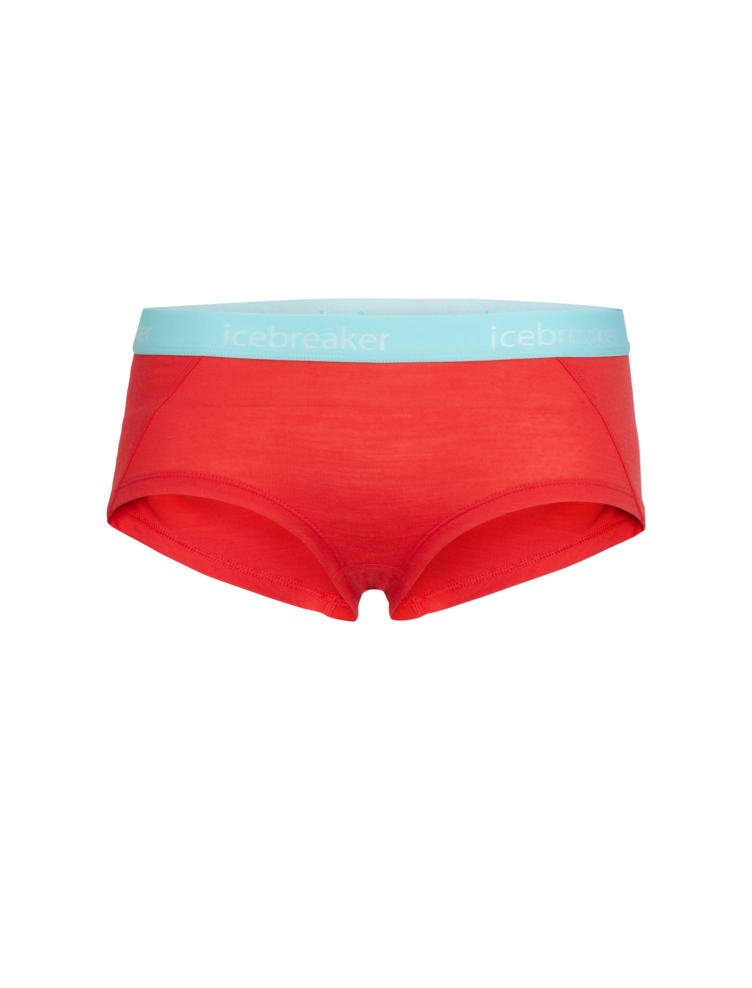 Icebreaker Sprite Hot pants, undertøy dame Ember/Aqua Splash 103023611 L 2020