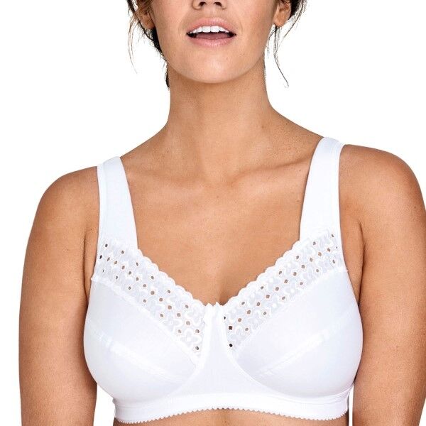 Miss Mary of Sweden Miss Mary Broderie Anglais Soft Bra - White