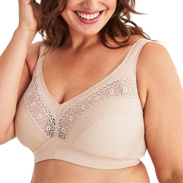 Swegmark Cotton Star Soft Bra - Beige