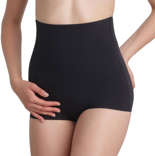 Maidenform Sleek Smoothers Hi-Waist Boyshort - Black