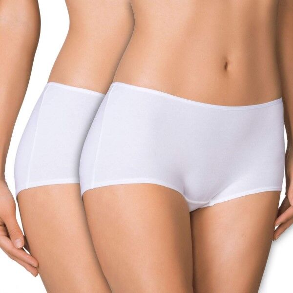 Calida 2-pakning Benefit Women Regular Panty - White