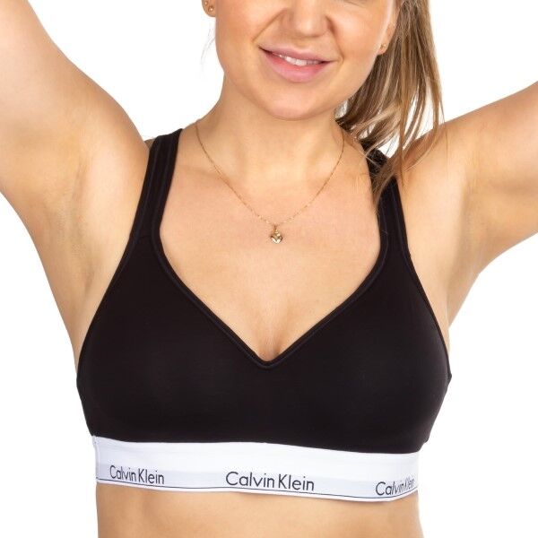 Calvin Klein Modern Cotton Bralette Lift - Black