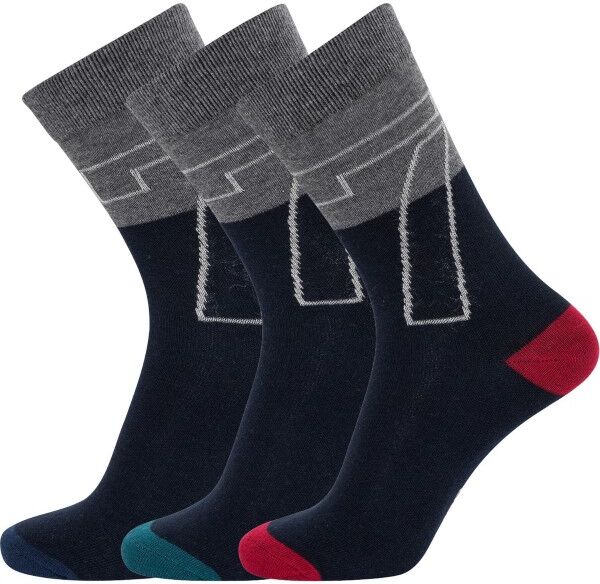 CR7 Cristiano Ronaldo 3-pakning Boys Socks - Blue/Grey