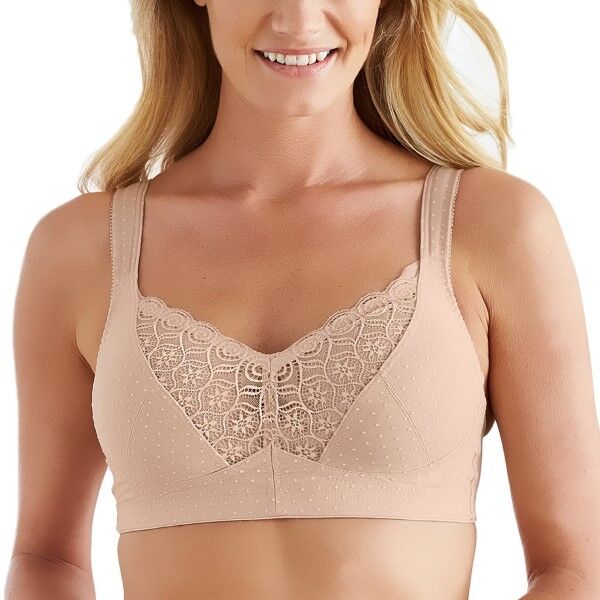 Swegmark Wellness Dots Organic Soft Bra - Beige