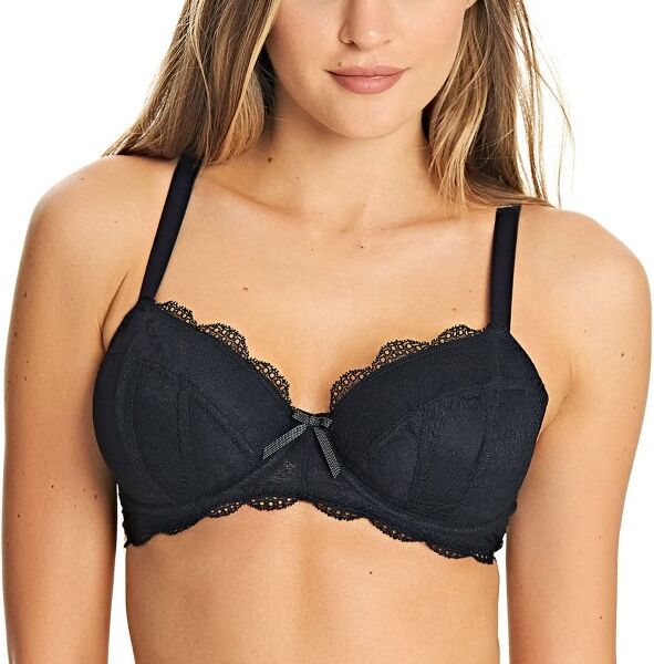 Freya Fancies Underwire Padded Half Cup Bra - Black