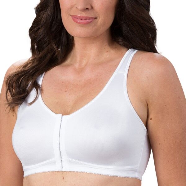 Trofé Trofe Edith Front Closure Bra - White