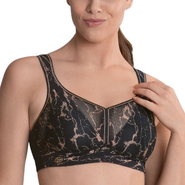 Anita Active Air Control DeltaPad Sports Bra - Black/Gold-2