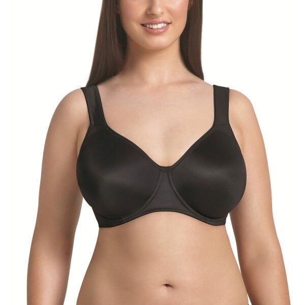 Rosa Faia Twin Seamless Underwire Bra - Black