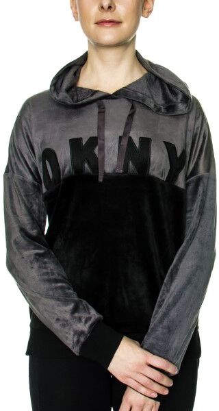 DKNY Modern Generation LS Top With Hood - Black * Kampanje *