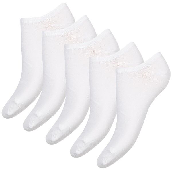 Decoy 5-pakning Basic Sneaker Socks - White